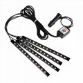 12 LED Car Interior Decorative Atmosphere Light Strips