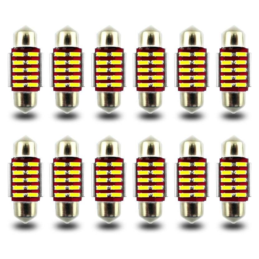 10x Samsung 4014SMD  LED CANBUS DC12-24V festoon 31mm led bulb 5