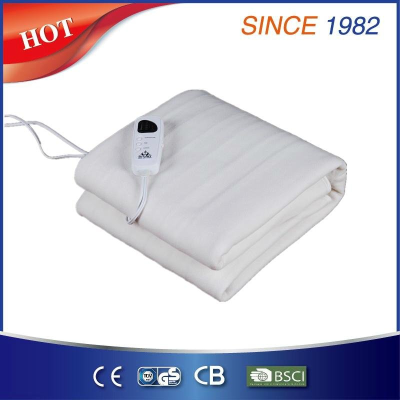 5 temperature setting timmer electric blanket with over heat protection 3