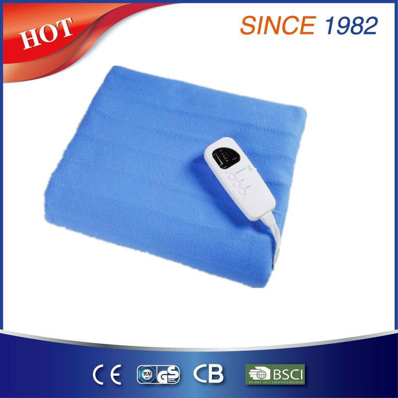 5 temperature setting timmer electric blanket with over heat protection 5