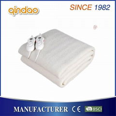 Synthetic Wool Electric Heated underblanket with Washable Connector