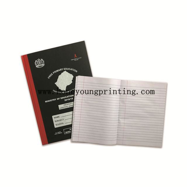 Lesotho hard black cover counter book with red type sewing binding for free prim 2