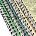 Double spiral notebook 6 subject with insert color paper single line assorted de 2