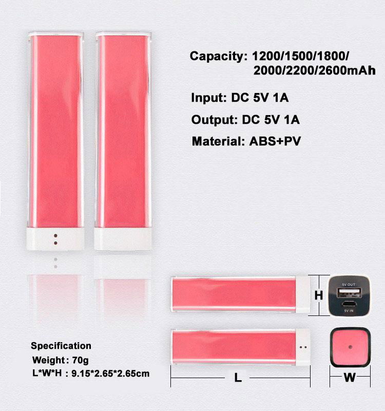 2200mah lipstick power bank  2