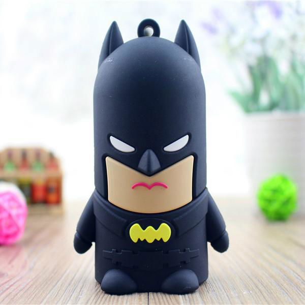 Lastet New Design PVC Cartoon 4400MAh batwan power bank 4