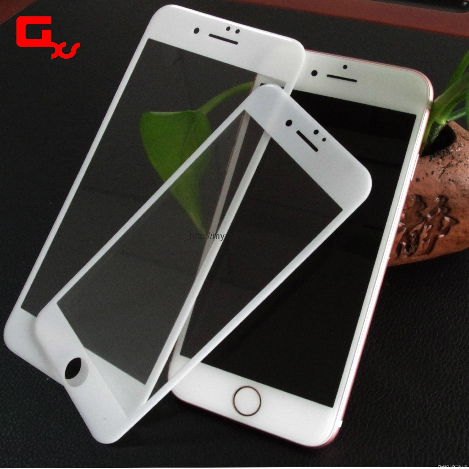 For iphone7 glass protector 3D 0.3mm screen protector carbon fiber soft edge 2