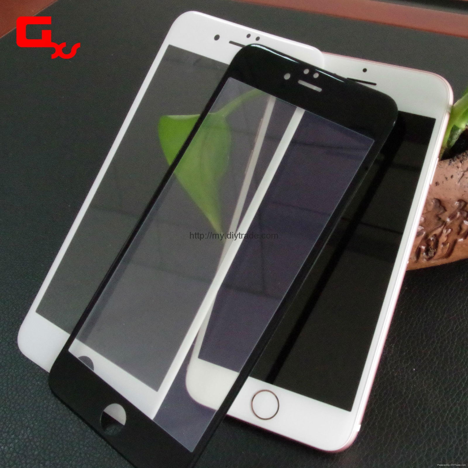 For iphone7 glass protector 3D 0.3mm screen protector carbon fiber soft edge 3