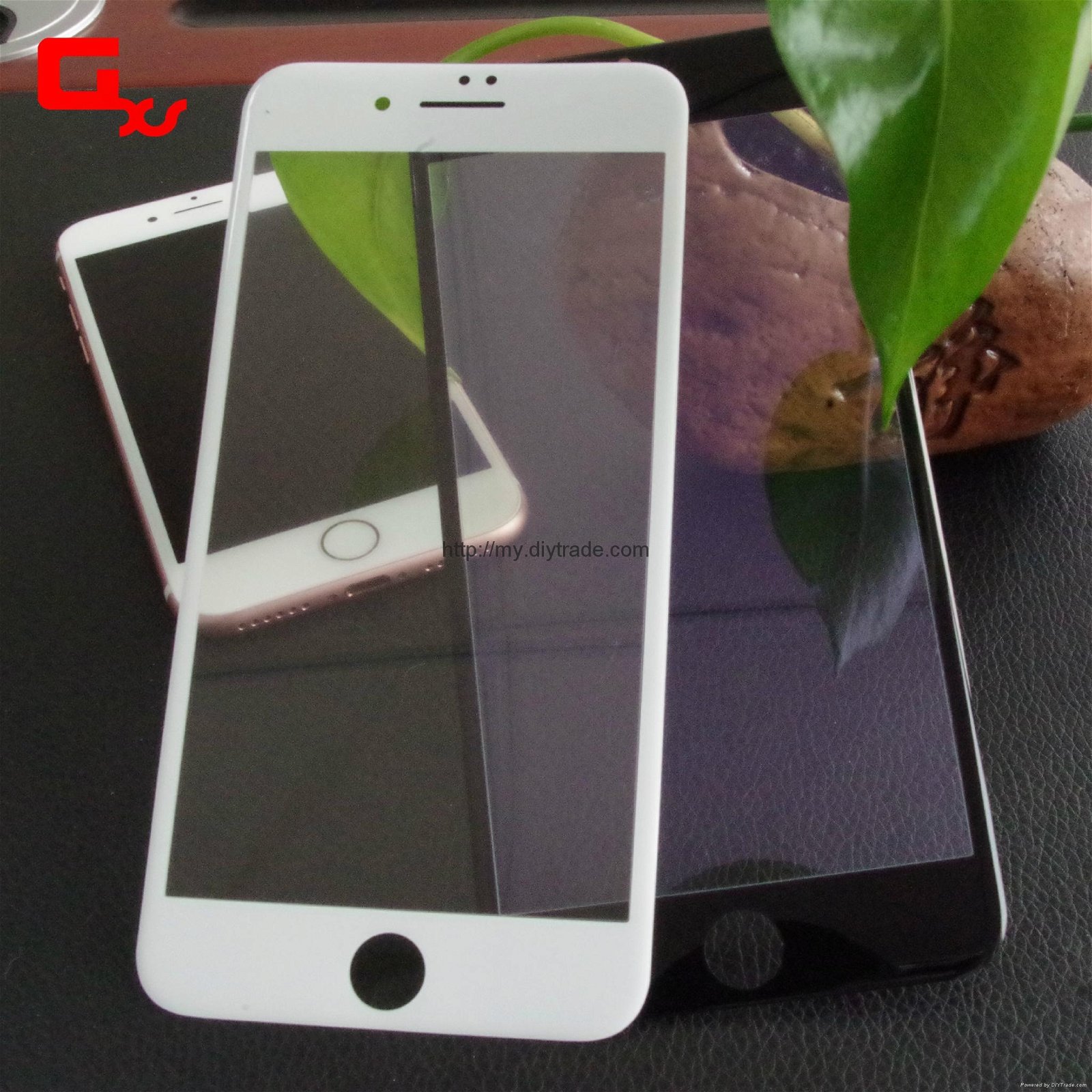 For iphone7 glass protector 3D 0.3mm screen protector carbon fiber soft edge 4