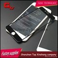 For iphone6 colored screen protector for iphone6 silk-screen glass protector 