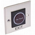 Factory Price 12V Touchless Door Exit Release Button Infrared Light Switch 