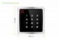 Waterproof IP68 Touch Screen Metal RFID Access Control With Wiegand 