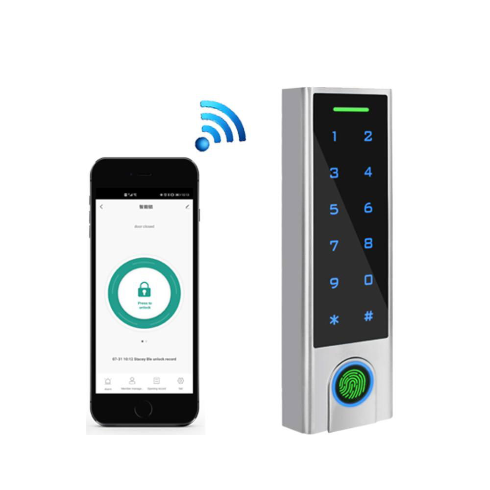 Bluetooth TouchKey Fingerprint Access Control Compatible IOS and Android 