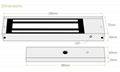 1200LBS/500KG  Electric Magnetic lock For Single Door