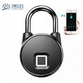  Intelligent IP66 Waterproof Keyless Bluetooth Fingerprint Padlock 