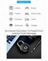  Intelligent IP66 Waterproof Keyless Bluetooth Fingerprint Padlock 