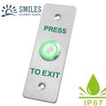 12V/24VDC Waterproof  Stainless Steel Exit Button with LED Light