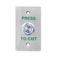 Waterproof SS304 Access Control Exit Button With LED Light