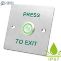 DC12V/24V Waterproof Stainless Steel Exit Button For Access Control System 