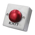 Square Shape Zincy Alloy Mushroom Door Exit Push Button For Access Control Syste