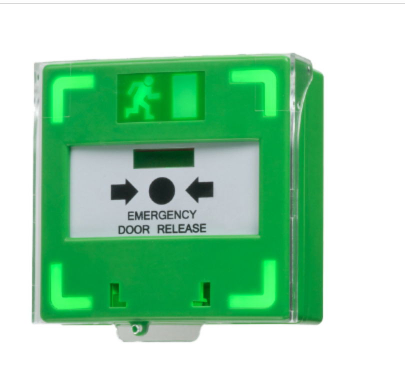 Reset Emergency Door Release Exit Switch Call Point Dual LED with Plastic Cover 2