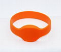 Waterproof 125KHZ RFID EM Silicon Wristbands For Access control 