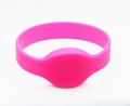 Waterproof 125KHZ RFID EM Silicon Wristbands For Access control 