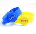  Adjustable EM/Mifare Wristband/ RFID Keytag Waterproof Bracelets 