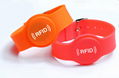  Adjustable EM/Mifare Wristband/ RFID Keytag Waterproof Bracelets 