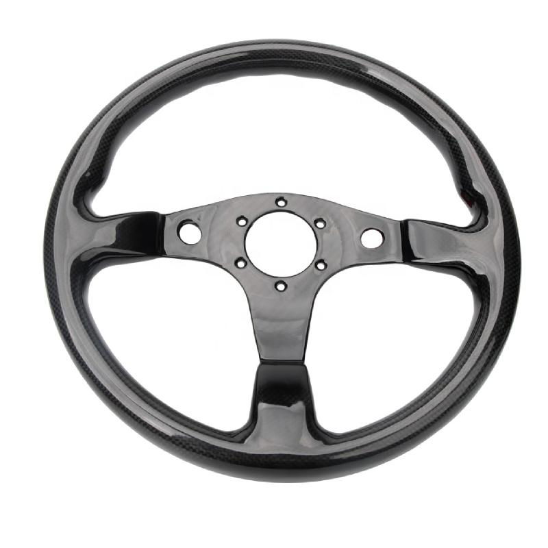 High Quality 320MM Universal Racing Car Carbon Fiber Steering Wheel 3