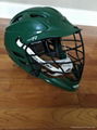 Used Green Cascade CPX-R Lacrosse Helmet With White Chin Strap  1