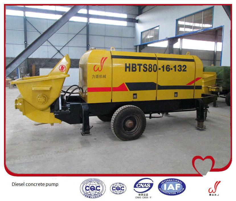 Best price high quality diesel small portable trailer concrete pump