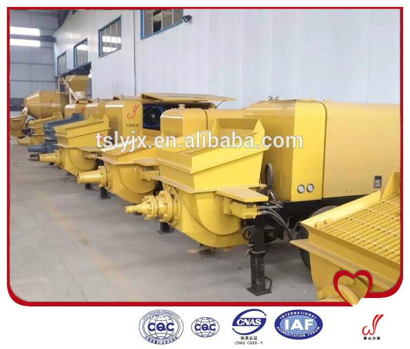 Best price high quality diesel small portable trailer concrete pump 2