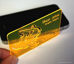 Plastic transparent cards