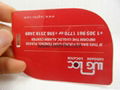 Plastic key tag cards