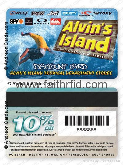 PVC plastic discount cards