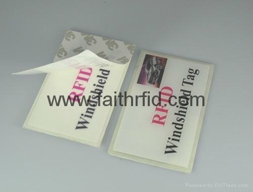 RFID windshield tag stickers for vehicle management 2