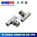 T type female to male bnc connector for