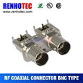 panel mount bnc connector female type coaxial cable bnc connector  2