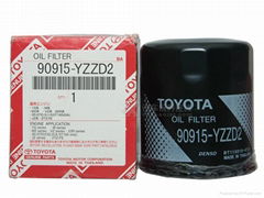 TOYOTA OIL FILTER 90915-YZZD2 with Factory direct sale