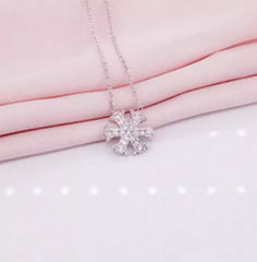 NEFFLY diamond necklace clavicle S925 sterling silver