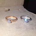 925 silver diamond wedding ring, simple models