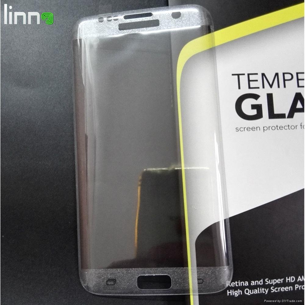 Full Cover 9H curved edge tempered glass screen protector for Samsung s7 edge  4