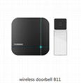 fashion design wireless doorbell with 52 melodies led light doorbell 1