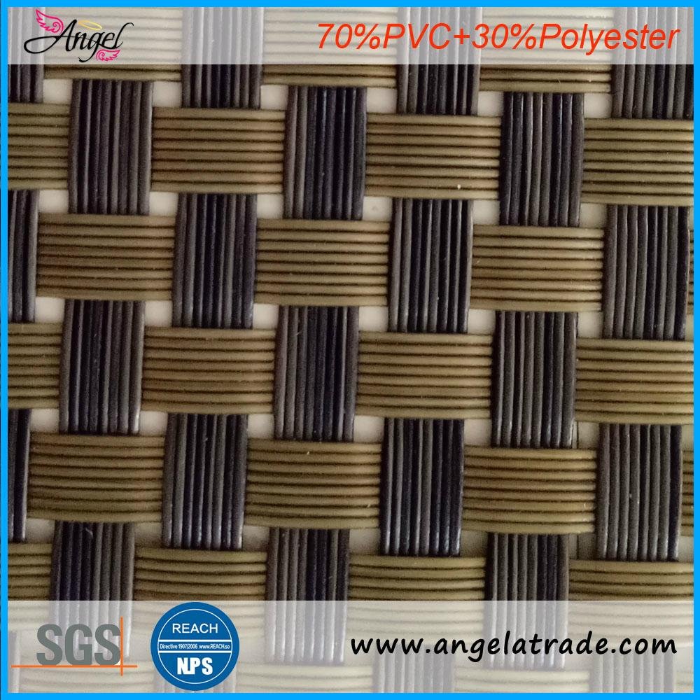 sample available Mesh for chair fabric woven stripes polyester pvc fabric vinyl  4