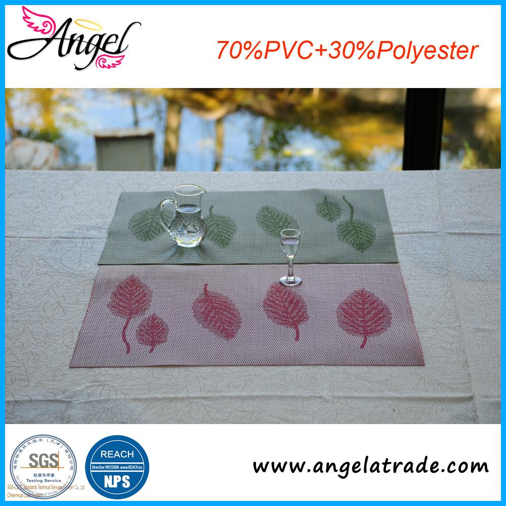 hot food woven placemats heat resistant watreproof woven table mat