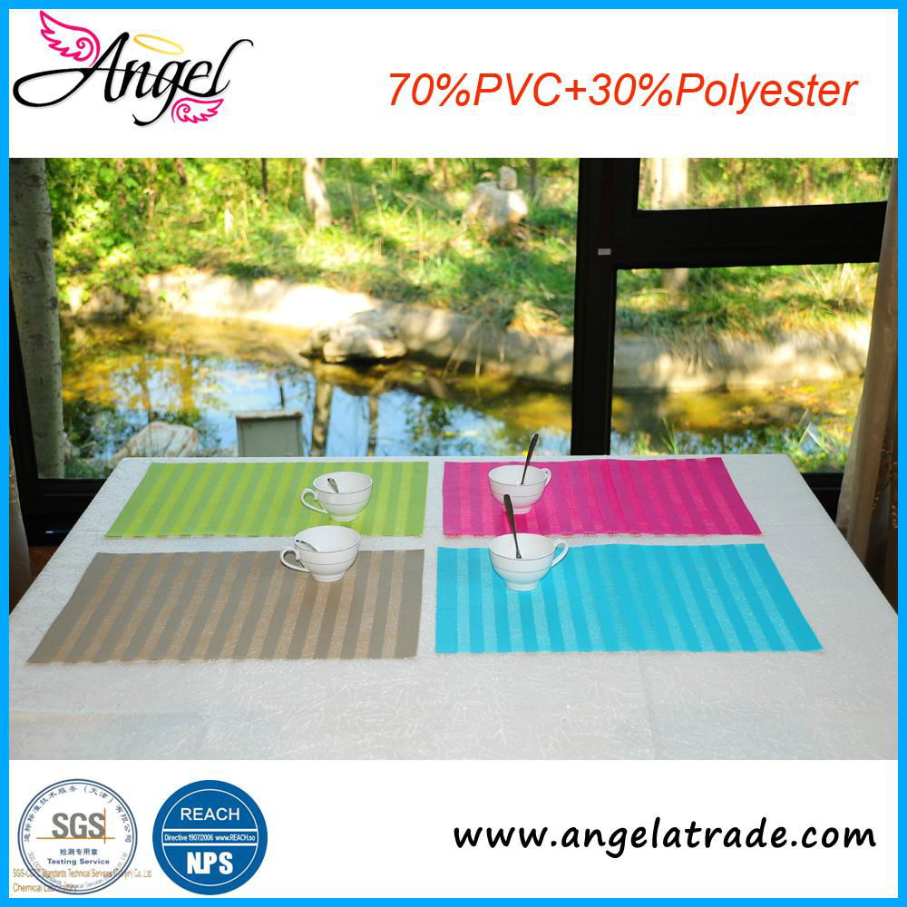 hot food woven placemats heat resistant watreproof woven table mat 4