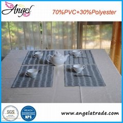 Promotion Strip Eco-friendly 45x30cm kitchen mat PVC table mat hotel placemat