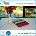 Angel UV factory heat resistant woven vinyl PVC mesh placemat