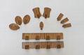 Plastic hooks with wood printing 3