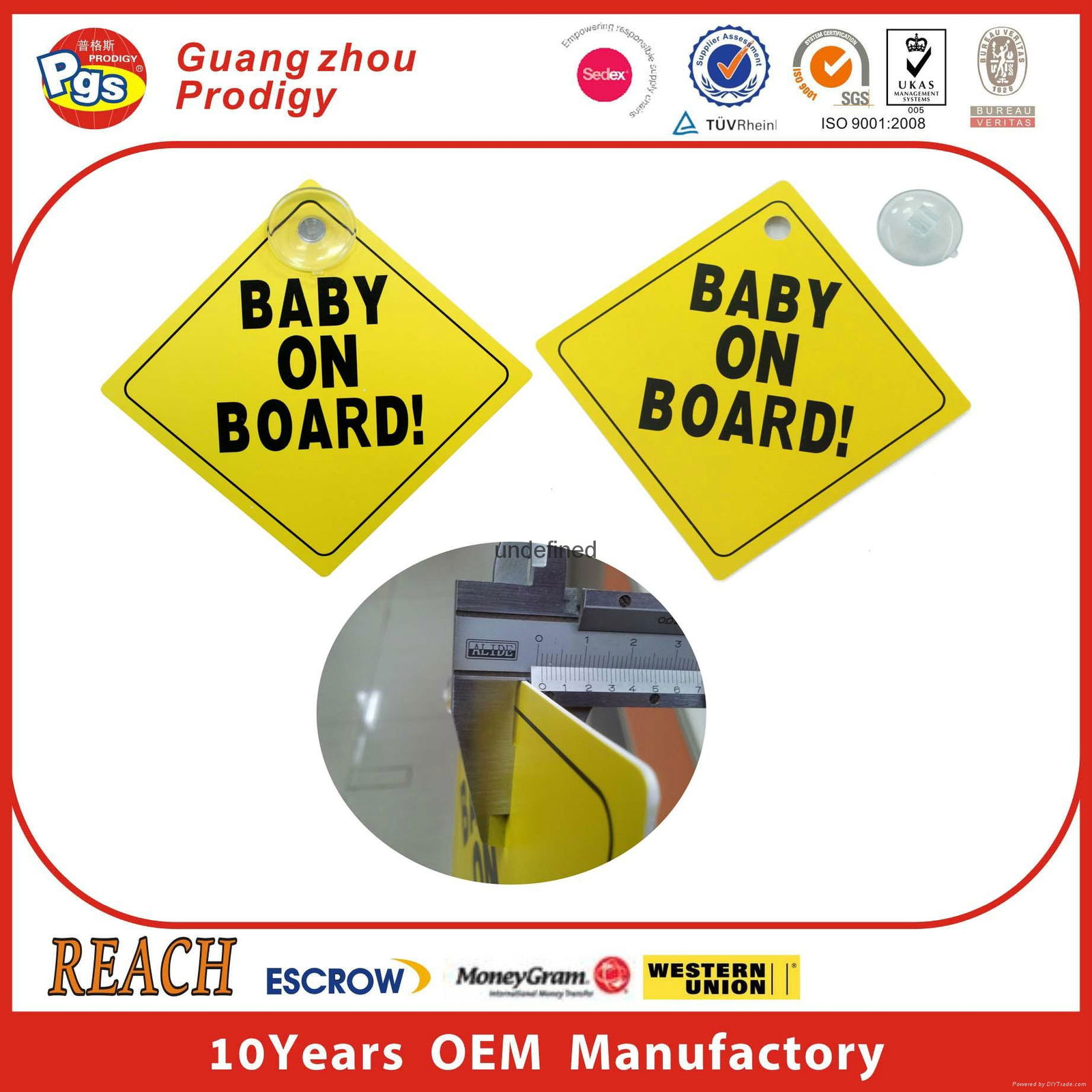 baby on board car sign